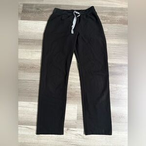 Figs Men's Black Joggers with Gray Drawstring